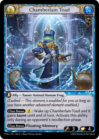 Chamberlain Toad (Curio Foil) (106) [Phantom Monarchs]