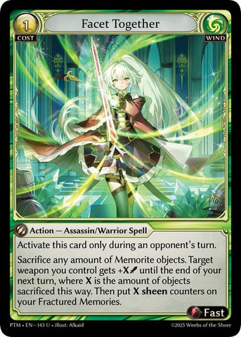 Facet Together (Curio Foil) (143) [Phantom Monarchs]