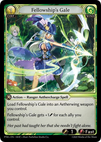Fellowship's Gale (Curio Foil) (144) [Phantom Monarchs]