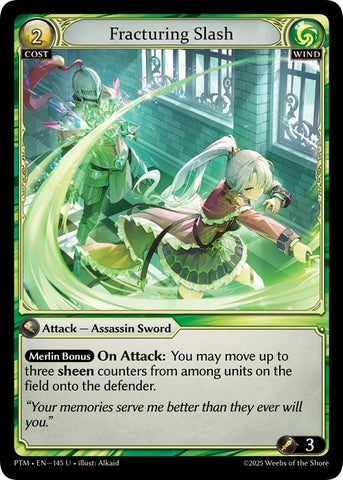 Fracturing Slash (Curio Foil) (145) [Phantom Monarchs]