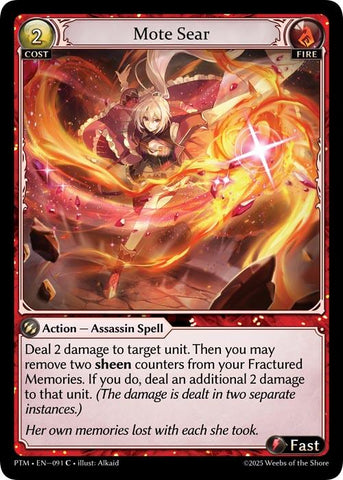 Mote Sear (Curio Foil) (091) [Phantom Monarchs]