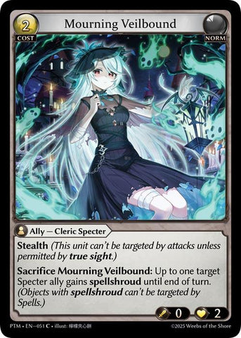 Mourning Veilbound (Curio Foil) (051) [Phantom Monarchs]