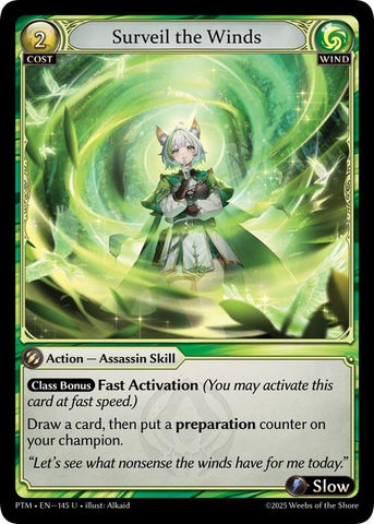 Surveil the Winds (Curio Foil) (153) [Phantom Monarchs]