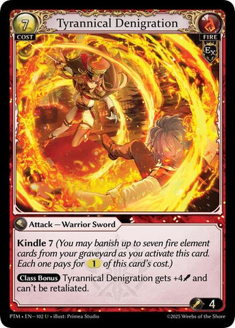 Tyrannical Denigration (Curio Foil) (102) [Phantom Monarchs]