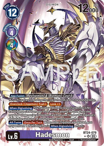 Hadesmon [BT24-079] (Alternate Art) [Time Stranger]