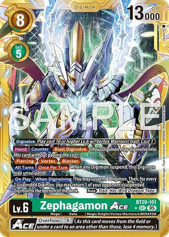 Zephagamon ACE [BT20-101] (Alternate Art) [Advanced Booster Digimon Generation]
