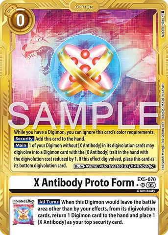 X Antibody Proto Form [EX5-070] (Alternate Art) [Advanced Booster Digimon Generation]
