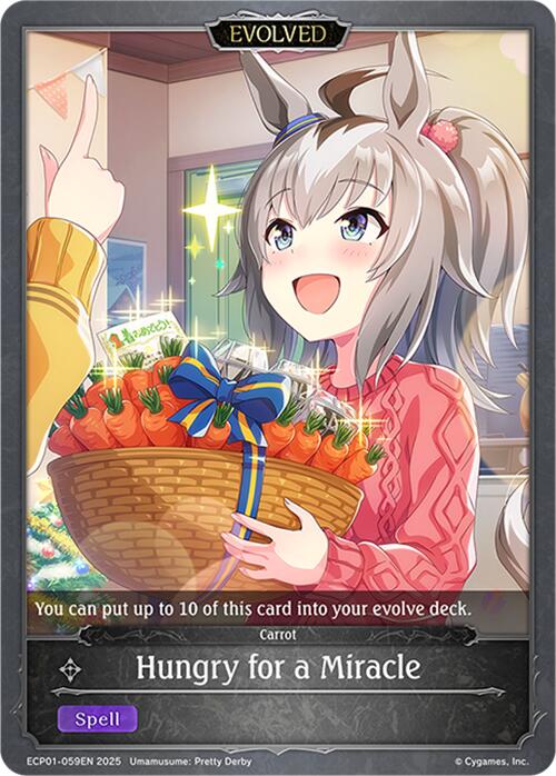 Hungry for a Miracle (Evolved) (ECP01-059EN) [Umamusume: Pretty Derby EX Crossover Set]