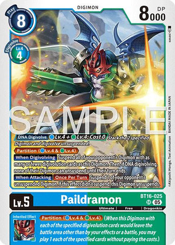 Paildramon [BT16-025] [Advanced Booster Digimon Generation]
