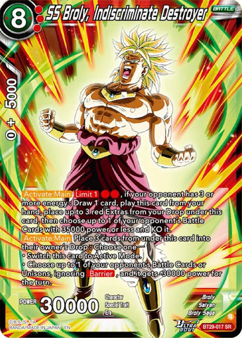SS Broly, Indiscriminate Destroyer (BT29-017) [Fearsome Rivals]