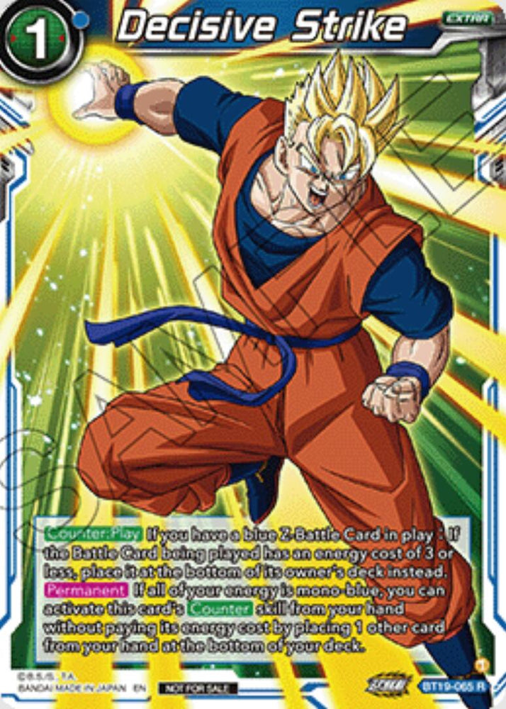Decisive Strike (Ultra-Bout Series Tournament Pack Vol.1) (BT19-065) [Tournament Promotion Cards]