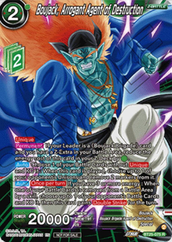Boujack, Arrogant Agent of Destruction (Ultra-Bout Series Tournament Pack Vol.1) (BT25-075) [Tournament Promotion Cards]