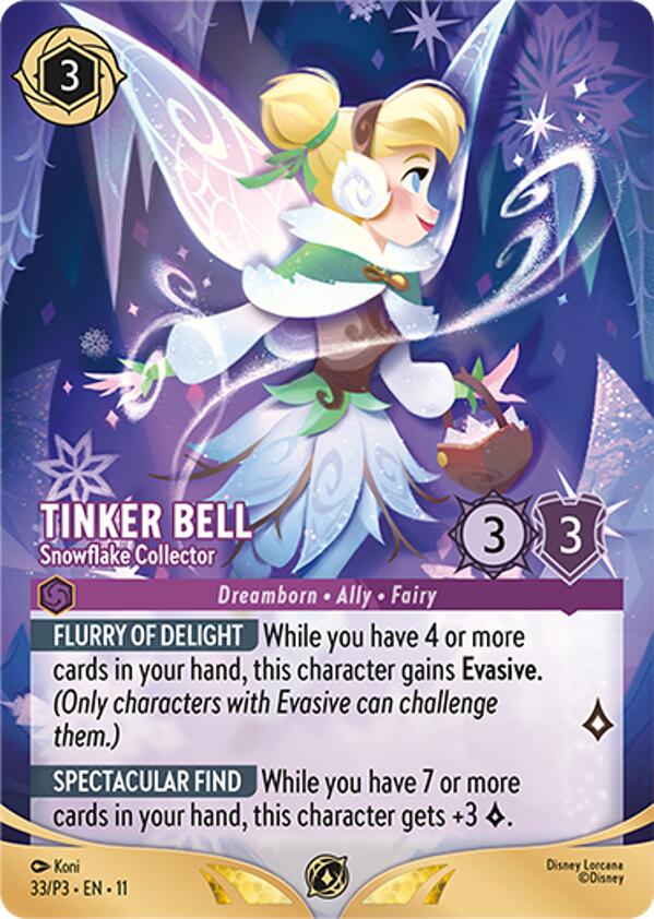 Tinker Bell - Snowflake Collector (Store Championship Participant) (33) [Promo Cards]
