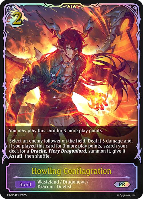 Howling Conflagration (PR-354EN) [Promotional Cards]