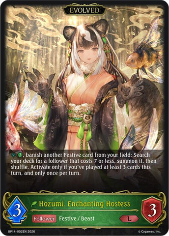Hozumi, Enchanting Hostess (Evolved) (BP14-002EN) [Banquet of Dreams]