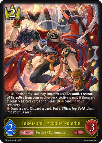 Taketsumi, Aconite Paladin (BP14-018EN) [Banquet of Dreams]