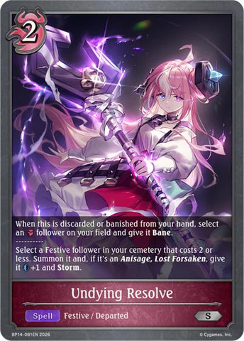 Undying Resolve (BP14-081EN) [Banquet of Dreams]
