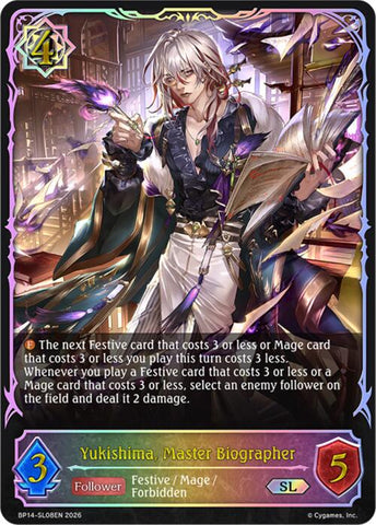 Yukishima, Master Biographer (BP14-SL08EN) [Banquet of Dreams]