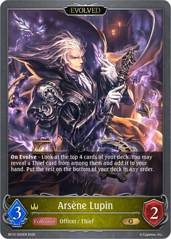 Arsene Lupin (Evolved) (BP15-025EN) [Trial of the Omens]
