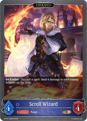 Scroll Wizard (Evolved) (BP15-052EN) [Trial of the Omens]