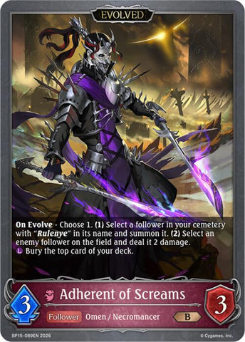 Adherent of Screams (Evolved) (BP15-089EN) [Trial of the Omens]