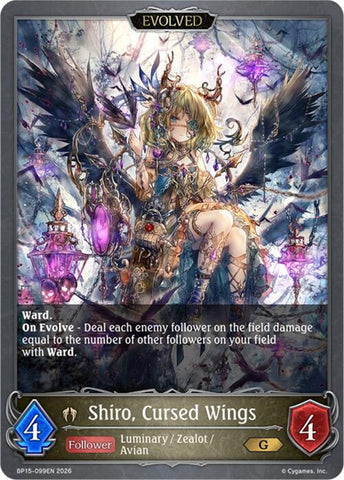 Shiro, Cursed Wings (Evolved) (BP15-099EN) [Trial of the Omens]