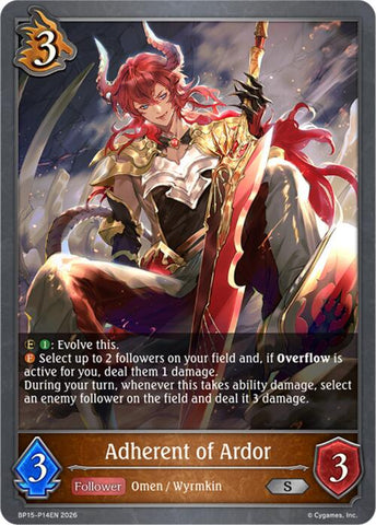 Adherent of Ardor - P14 (Foil) (BP15-P14EN) [Trial of the Omens]
