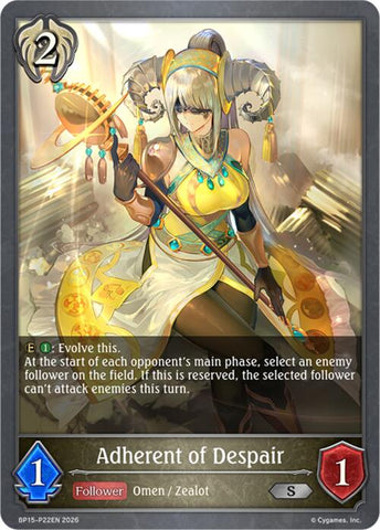 Adherent of Despair - P22 (Foil) (BP15-P22EN) [Trial of the Omens]