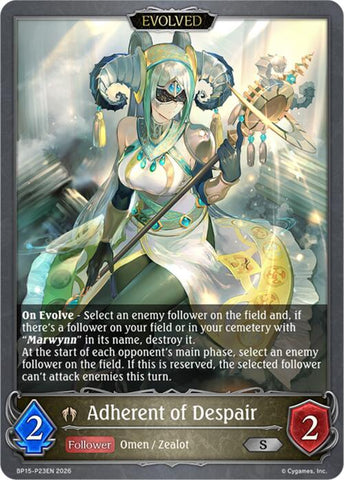 Adherent of Despair (Evolved) - P23 (Foil) (BP15-P23EN) [Trial of the Omens]