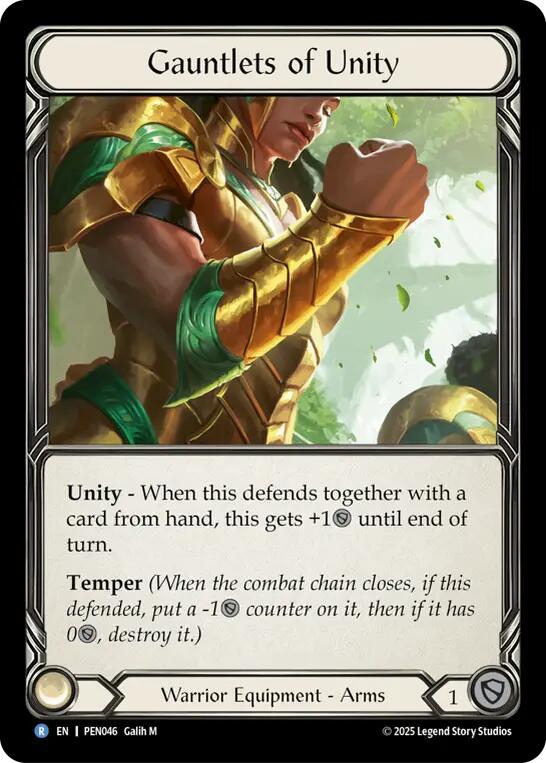 Gauntlets of Unity [PEN046] (Compendium of Rathe)  Cold Foil