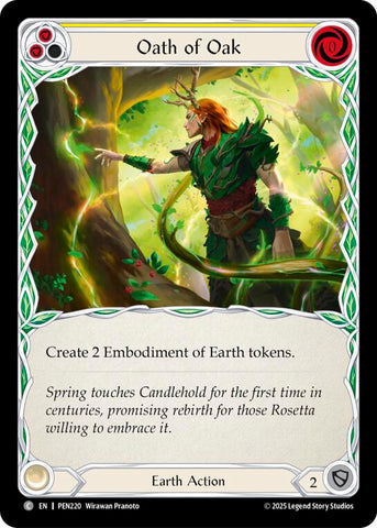 Oath Of Oak (Yellow) (Regular) [PEN220] (Compendium of Rathe)