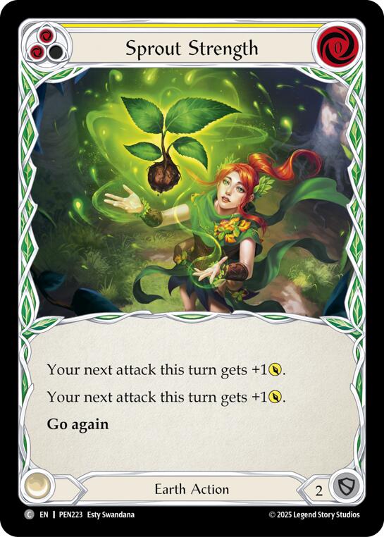Sprout Strength (Yellow) (Regular) [PEN223] (Compendium of Rathe)