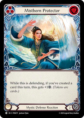 Mistborn Protector (Blue) (Rainbow Foil) [PEN271] (Compendium of Rathe)  Rainbow Foil