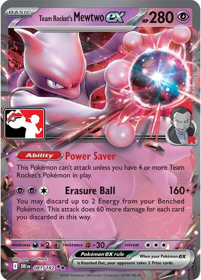 Team Rocket's Mewtwo ex (079/217) [Prize Pack Series Eight]