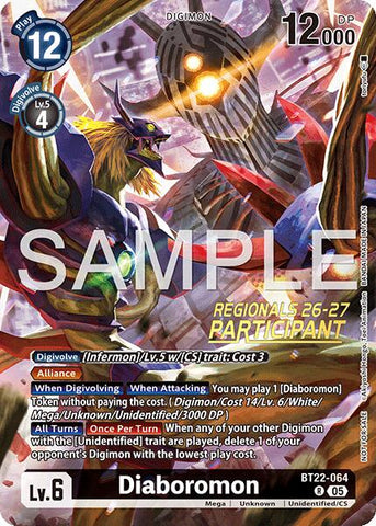 Diaboromon [BT22-064] (Regionals 26-27 Season 1 Participant) [Cyber Eden]
