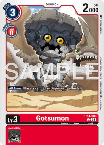 Gotsumon [BT14-009] (Foil Reprint) [Advanced Booster Digimon Generation]