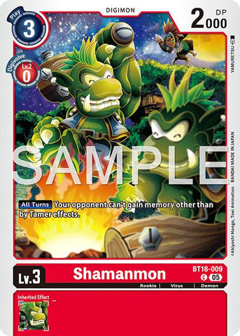 Shamanmon [BT18-009] (Foil Reprint) [Advanced Booster Digimon Generation]