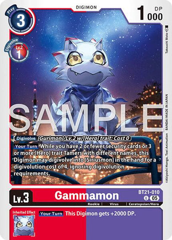 Gammamon [BT21-010] (Foil Reprint) [Advanced Booster Digimon Generation]