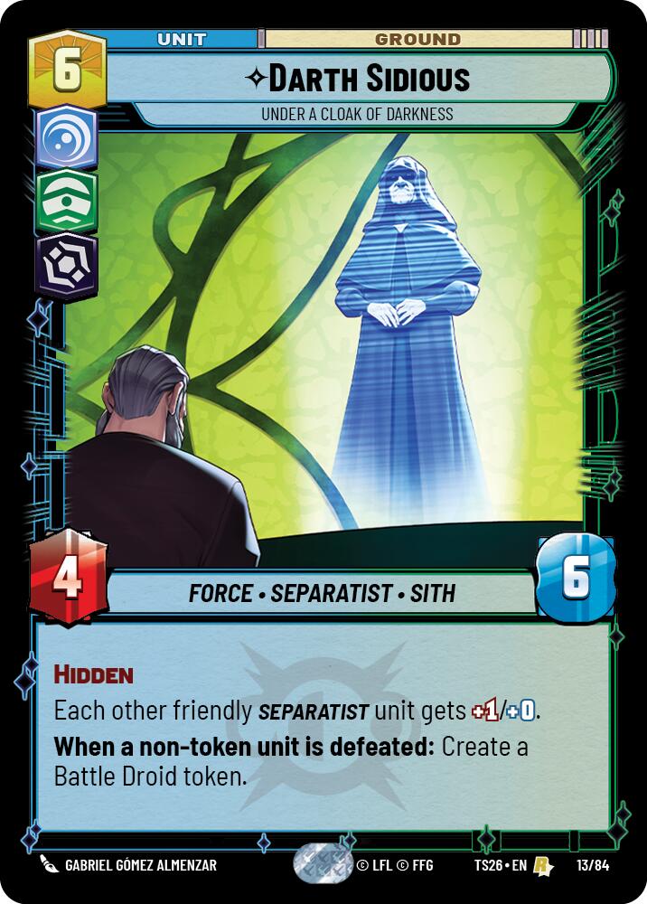 Darth Sidious - Under a Cloak of Darkness (13/84) (13/84) [Twin Suns]