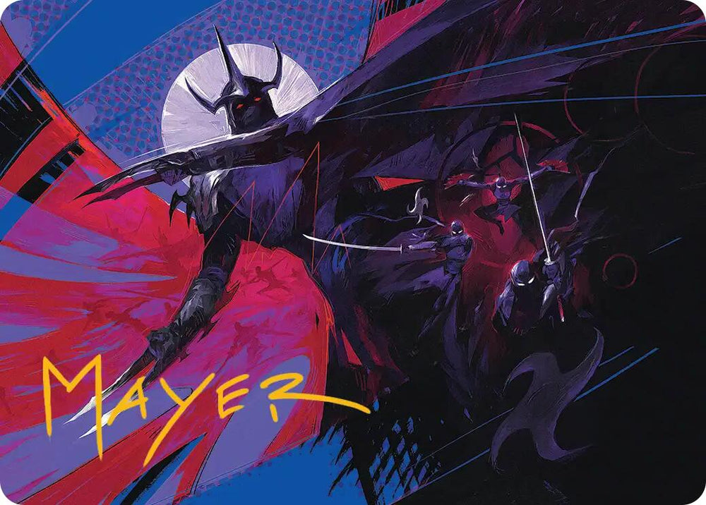 Shredder's Technique Art Card (Gold-Stamped Signature) [Teenage Mutant Ninja Turtles Art Series]