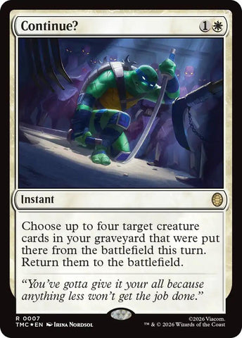 Continue? (Surge Foil) [Teenage Mutant Ninja Turtles Commander]