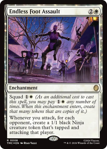 Endless Foot Assault (Surge Foil) [Teenage Mutant Ninja Turtles Commander]