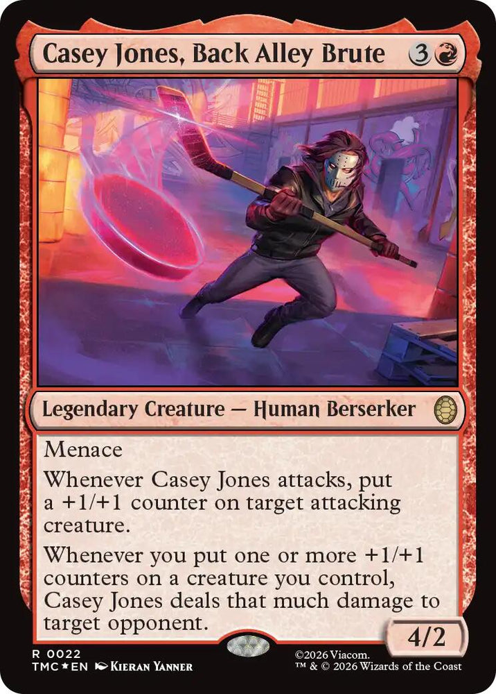 Casey Jones, Back Alley Brute (Surge Foil) [Teenage Mutant Ninja Turtles Commander]
