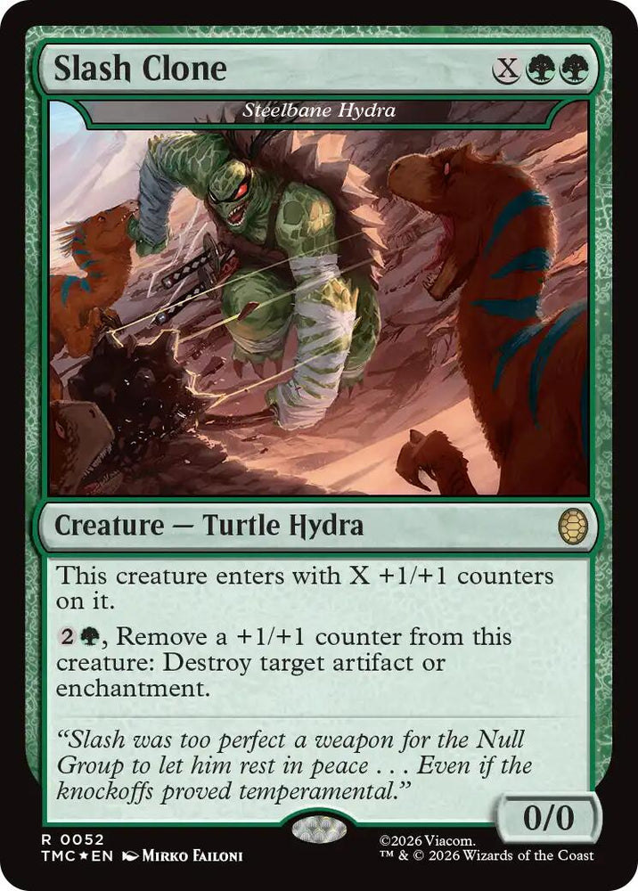 Slash Clone - Steelbane Hydra (Surge Foil) [Teenage Mutant Ninja Turtles Commander]