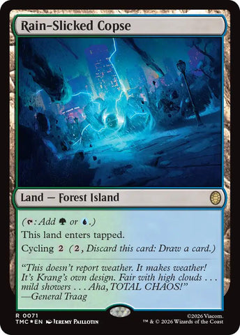 Rain-Slicked Copse (Surge Foil) [Teenage Mutant Ninja Turtles Commander]
