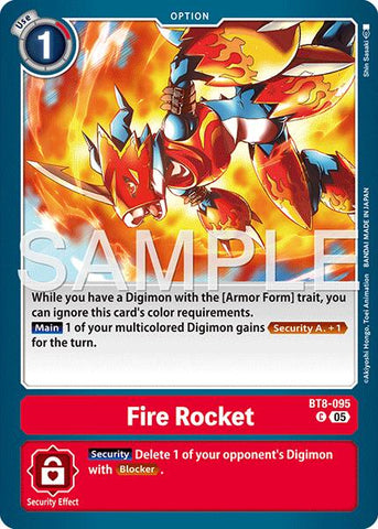 Fire Rocket [BT8-095] (Foil Reprint) [Advanced Booster Digimon Generation]