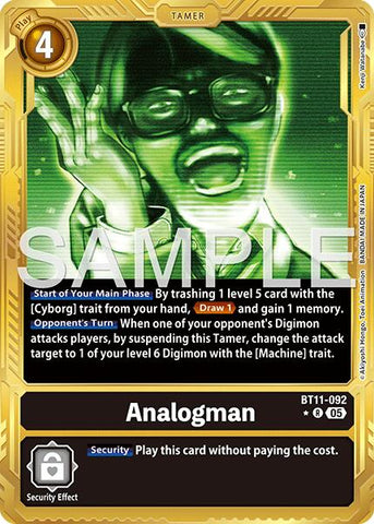 Analogman [BT11-092] (Gold Border) [Advanced Booster Digimon Generation]