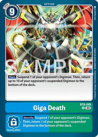 Giga Death [BT8-099] (Reprint) [Advanced Booster Digimon Generation]