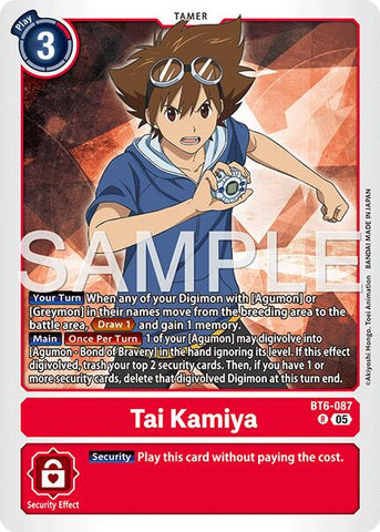 Tai Kamiya [BT6-087] (Reprint) [Advanced Booster Digimon Generation]