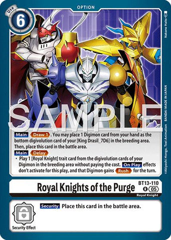 Royal Knights of the Purge [BT13-110] (Reprint) [Advanced Booster Digimon Generation]